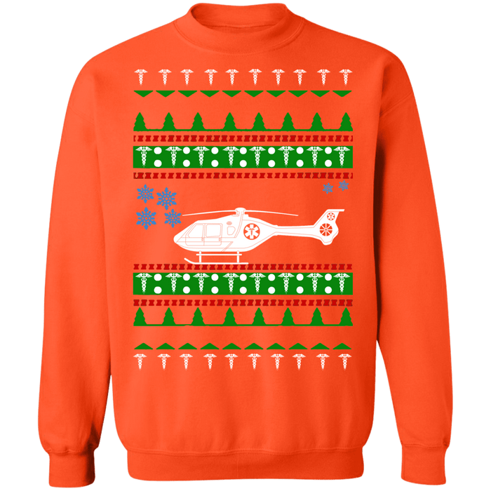 Airlift Helicopter EMT Paramedic Nursing Ugly Christmas Sweater Sweatshirt