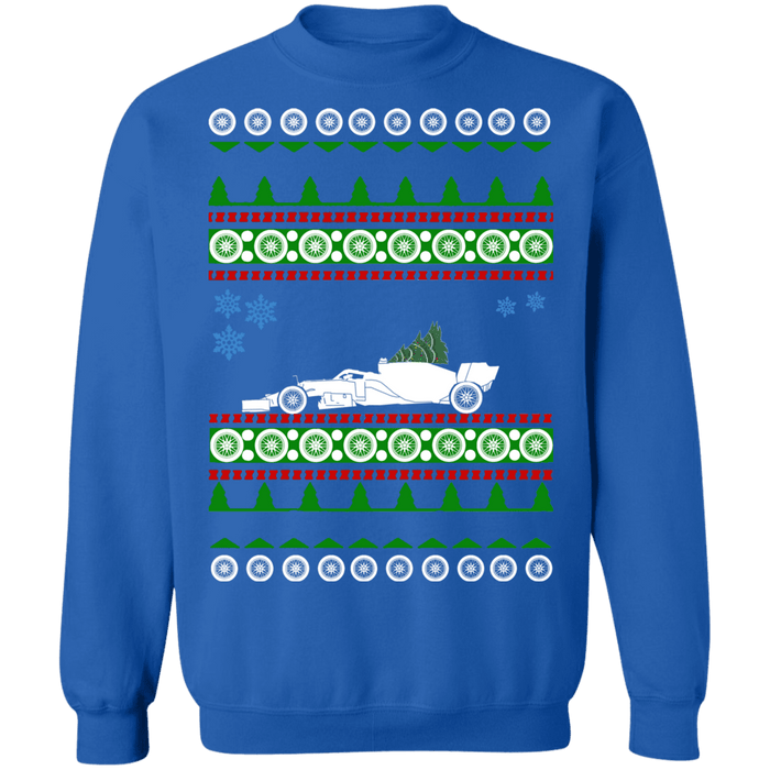 2020 F1 car Ugly Christmas Sweater Formula 1