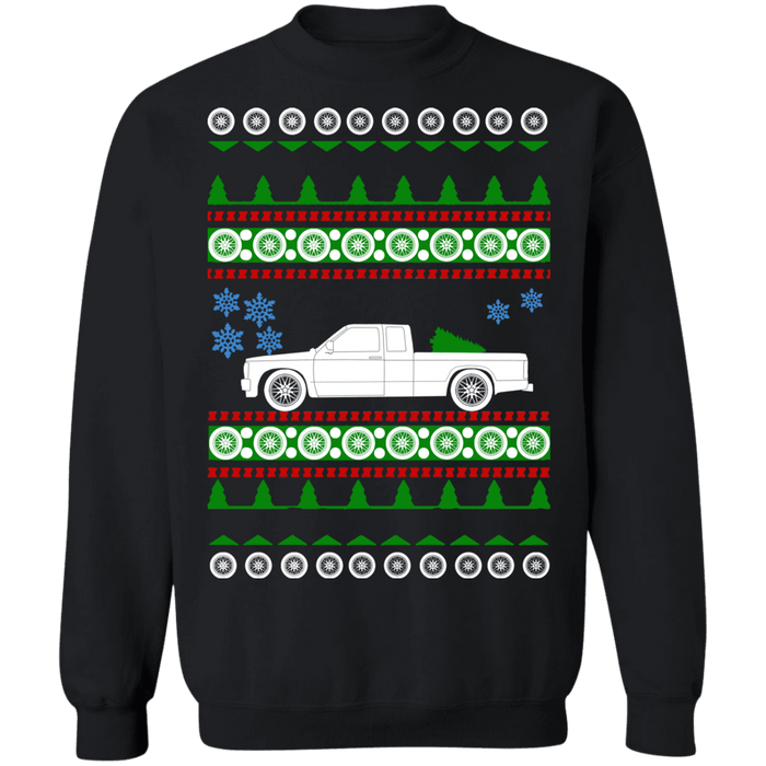 Pick Up Truck Chevy S10 Extended Cab Ugly Christmas Sweater sweatshirt