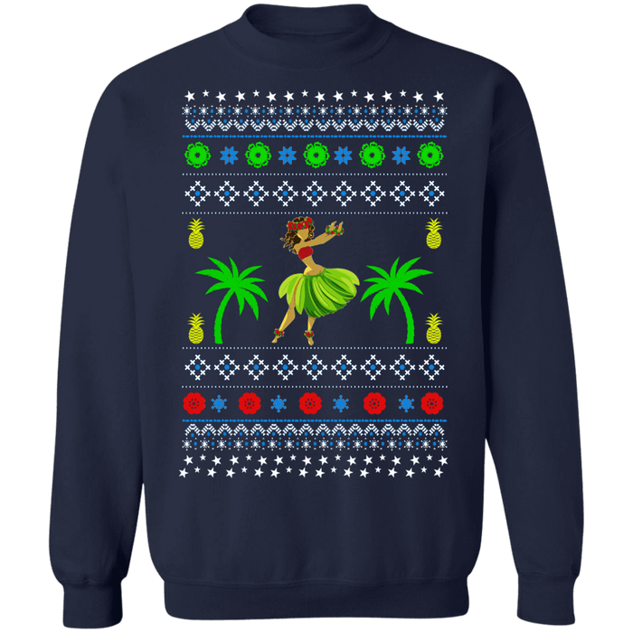 Beach Dancer Hula Ugly Christmas Sweater Sweatshirt