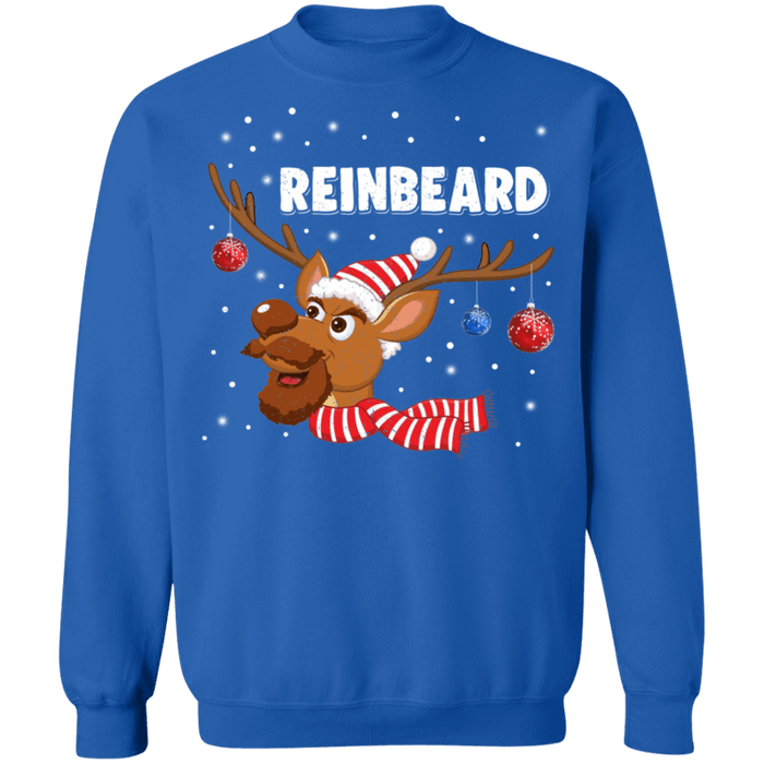 Reinbeard Reindeer Beard Ugly Christmas Sweater sweatshirt