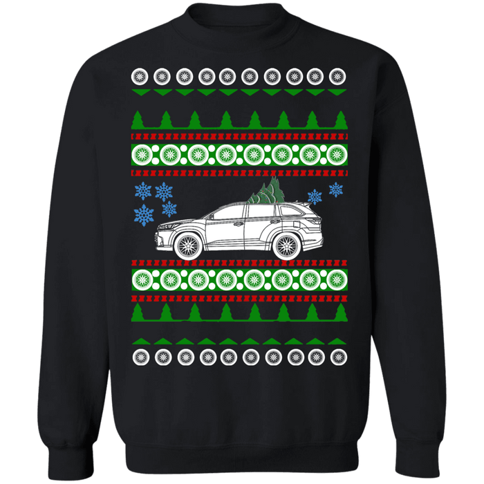 Toyota Highlander 3rd generation ugly christmas sweater sweatshirt 2014