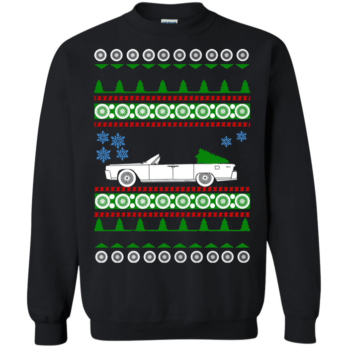 Lincoln Continental Convertible Ugly Christmas Sweater sweatshirt