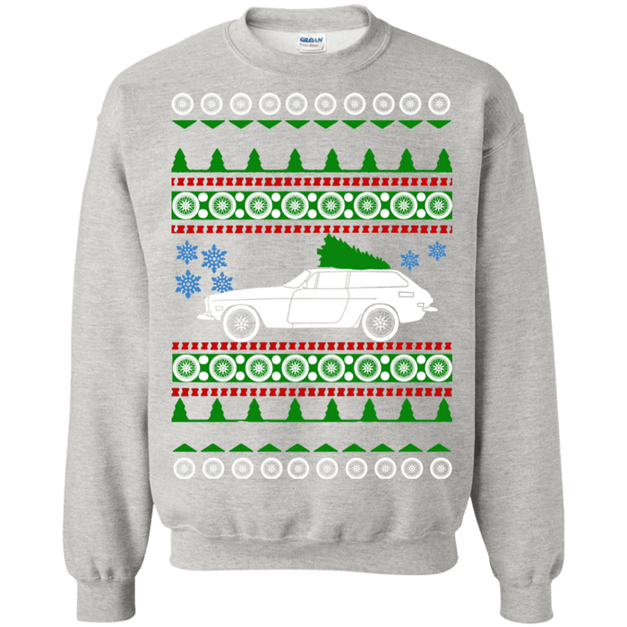 Swedish Car like a  P1800 ES Wagon 1973 Ugly Christmas Sweater sweatshirt