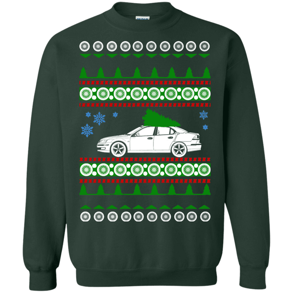 saab 9-3 ugly christmas sweater shirt