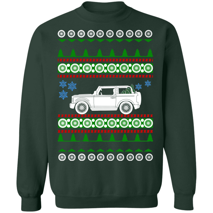 Ford Bronco 2021 NEW 2 door ugly christmas sweater