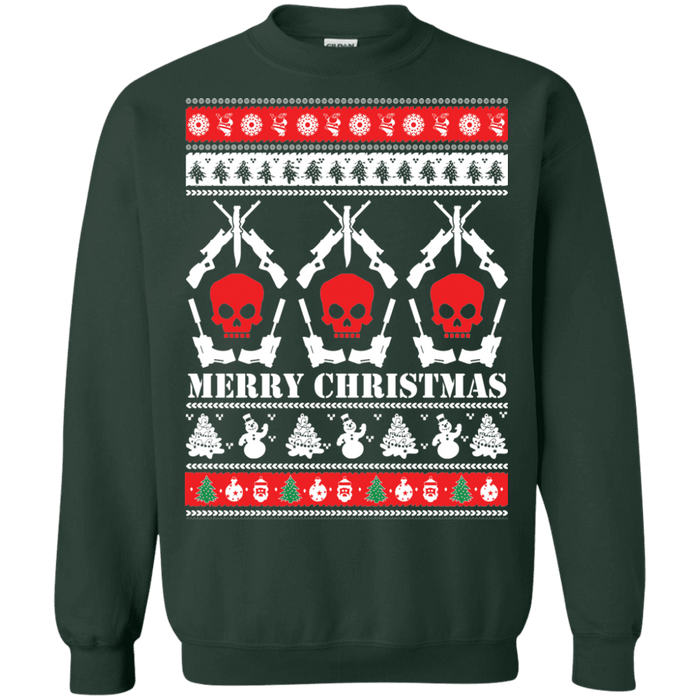 Guns and Skulls Ugly Christmas Sweater sweatshirt