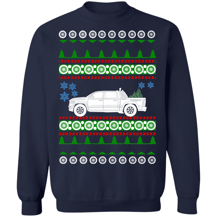 Truck american car or truck like a  Ram 1500 TRX ugly christmas sweater sweatshirt