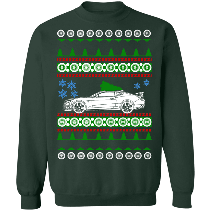 Camaro Hot Rod ZL1 1LE ugly christmas sweater sweatshirt