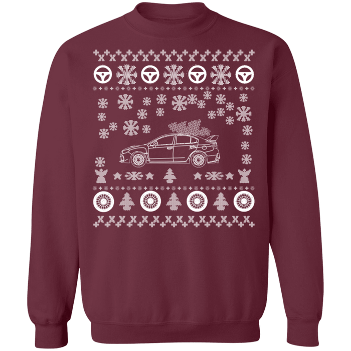 Japanese Car WRX STI V2 Ugly Christmas Sweater