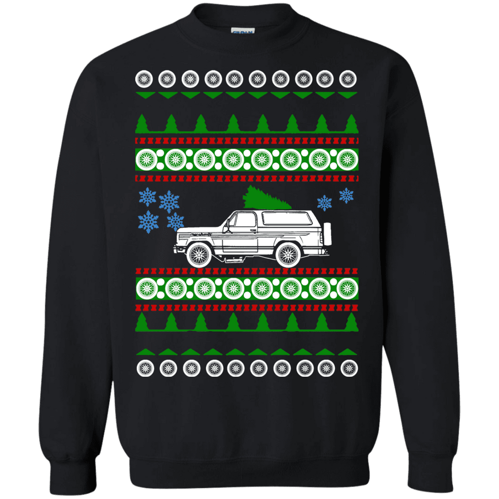american car or truck like a  Ramcharger 1974 Ugly Christmas Sweater sweatshirt