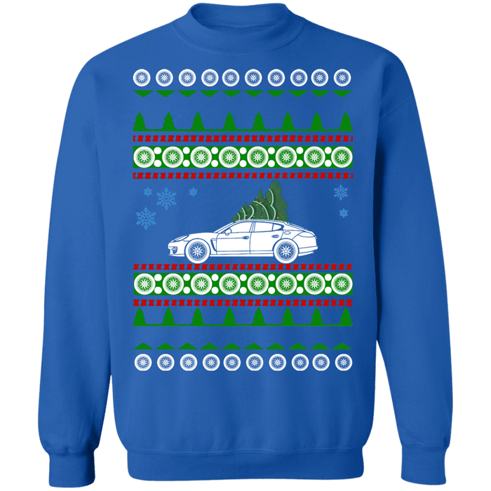 German Sedan like  First Generation Panamera Porsche Ugly Christmas Sweater sweatshirt