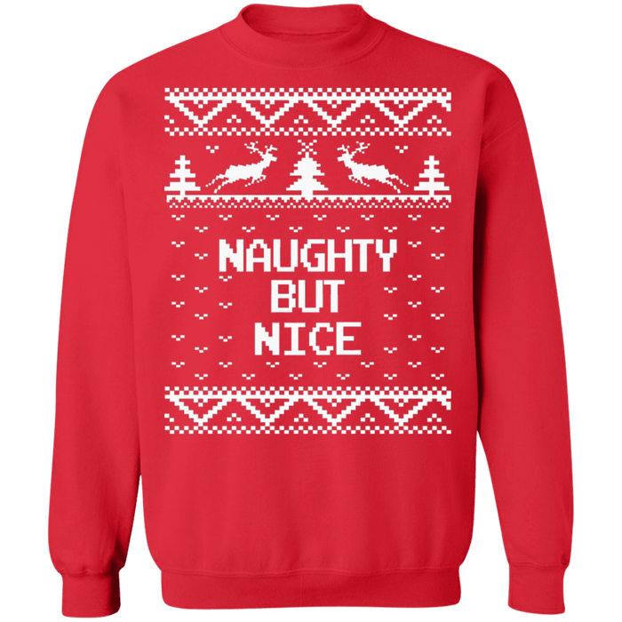 Naughty But Nice Adult Ugly Christmas Sweater sweatshirt