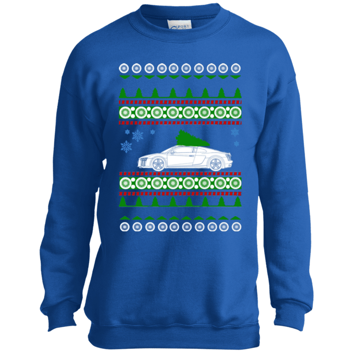 Audi R8 Kids Youth Ugly Christmas Sweater