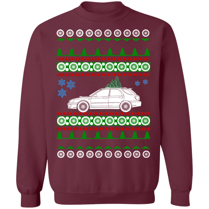 Japanese Car WRX Wagon Ugly christmas sweater