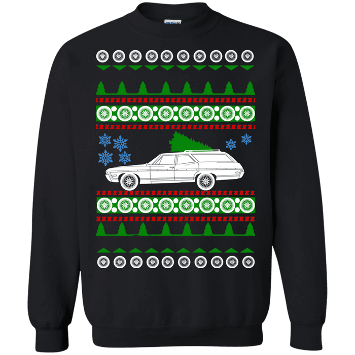 Chevy Caprice Classic Wagon Ugly Christmas Sweater 1968 sweatshirt