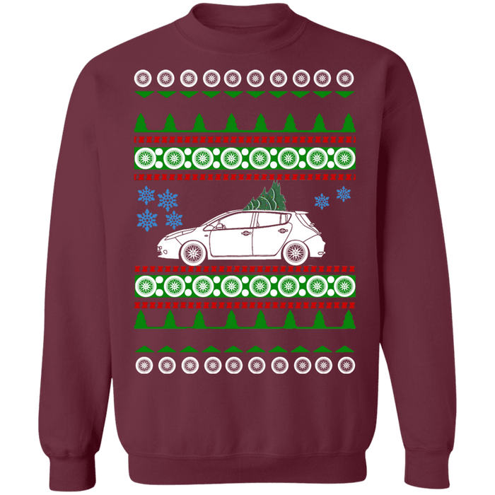 Nissan Leaf 1st gen ugly christmas sweater