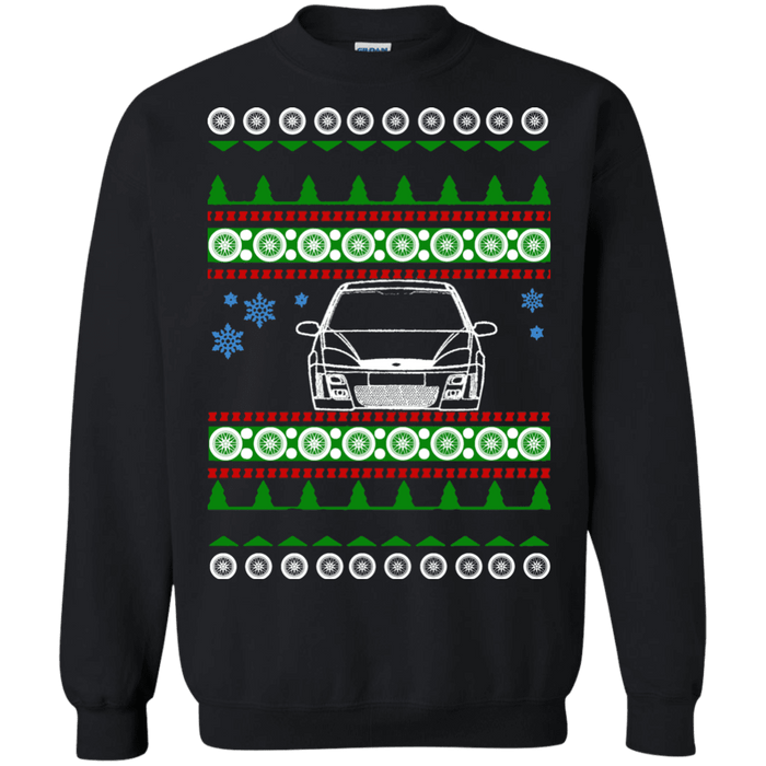 Ford Focus mk1 front outline ugly christmas sweater sweatshirt