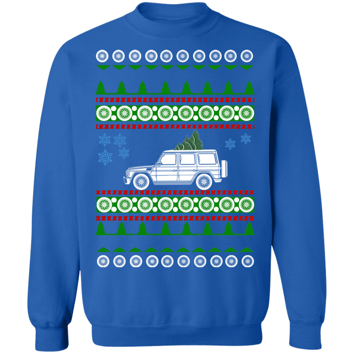 German SUV G-wagon G500 ugly christmas sweater