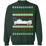 Semi Truck Tow Truck Ugly Christmas Sweater