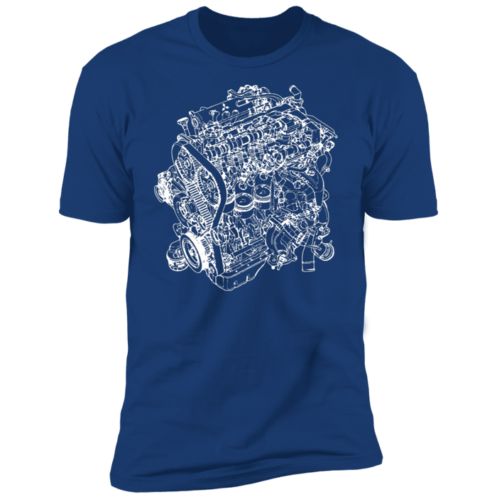 Engine Blueprint Series 4G63 stock motor t-shirt