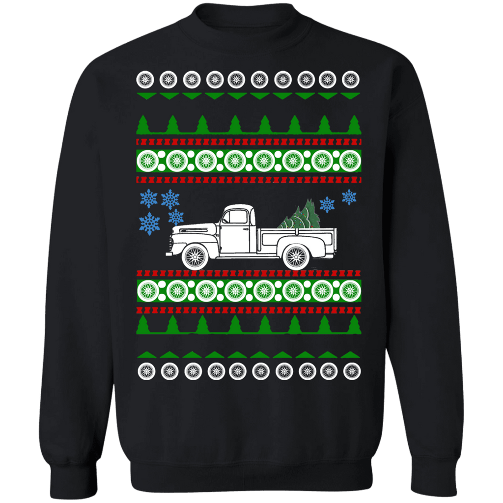 Truck 1948 Ford F100 F150 ugly christmas sweater
