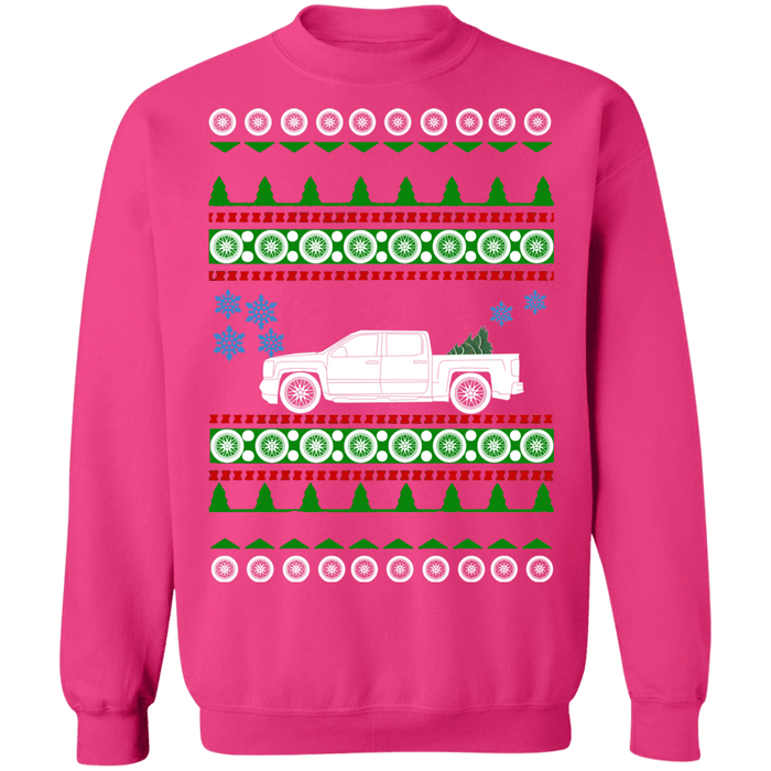 Truck like a 2016 Chevy Crewcab Short bed Ugly Christmas Sweater Sweatshirt