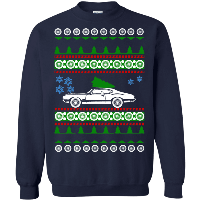 Oldsmobile 442 Ugly Christmas Sweater sweatshirt V1