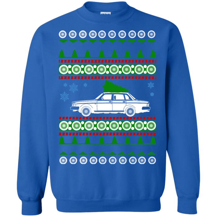 Swedish Car like a  240 Sedan Ugly Christmas Sweater Crewneck sweatshirt