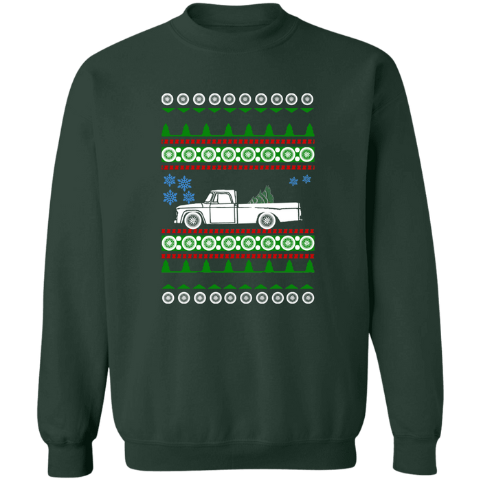 truck like a D100 1st gen 1964 Ugly Christmas Sweater Sweatshirt