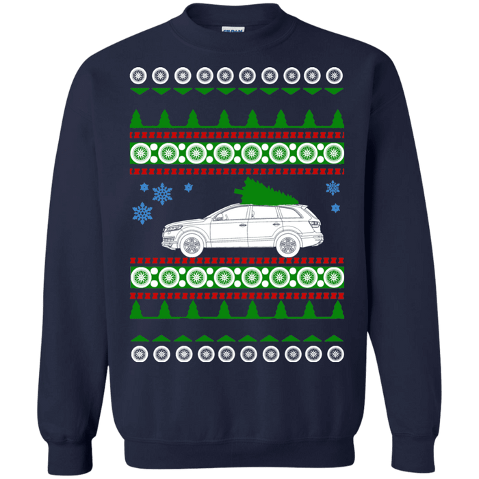 German car SUV Audi Q7 Ugly Christmas Sweater sweatshirt