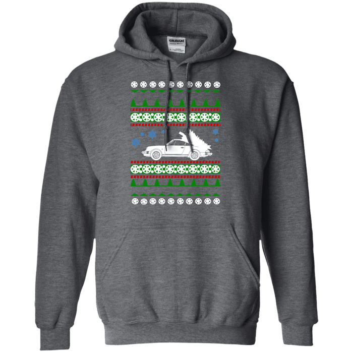 german car similar to a 930 Turbo Ugly Christmas Sweater Hoodie