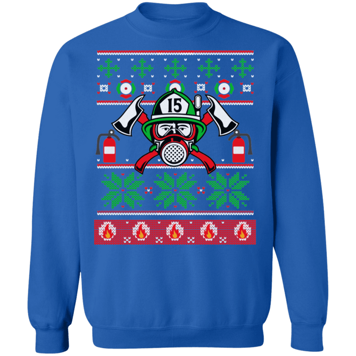 Fireman Firefighter Ugly Christmas Sweater sweatshirt