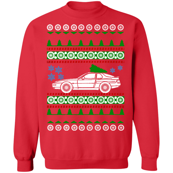 German car 968 Turbo RS Porsche style ugly christmas sweater sweatshirt