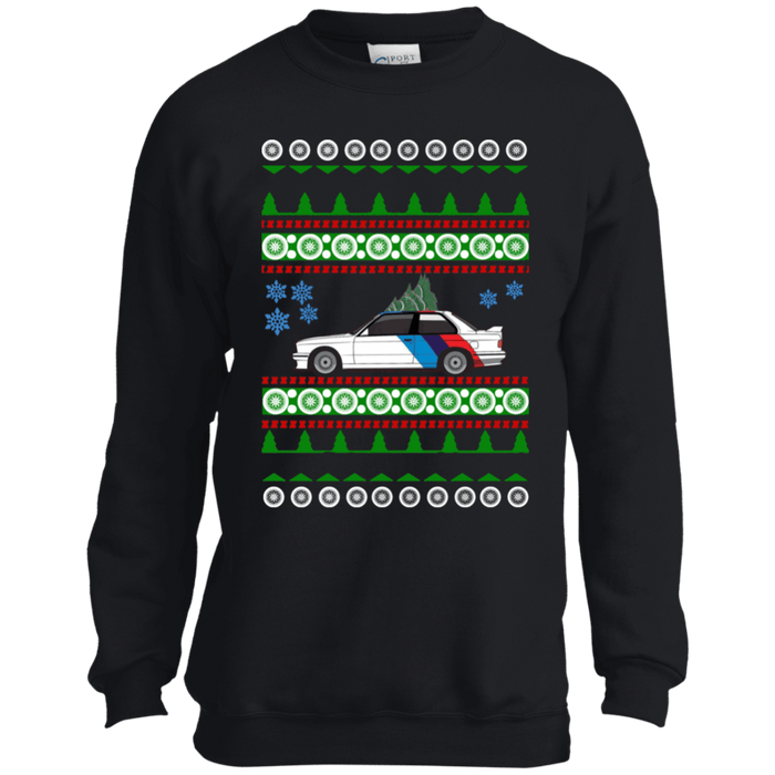 Kids BMW E30 M3 Ugly christmas sweater v3