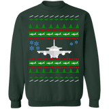 Commercial Airplane Ugly Christmas Sweater other colors