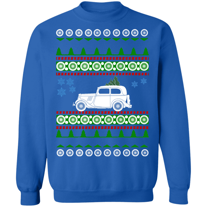 Car Ford Model Y ugly christmas sweater sweatshirt