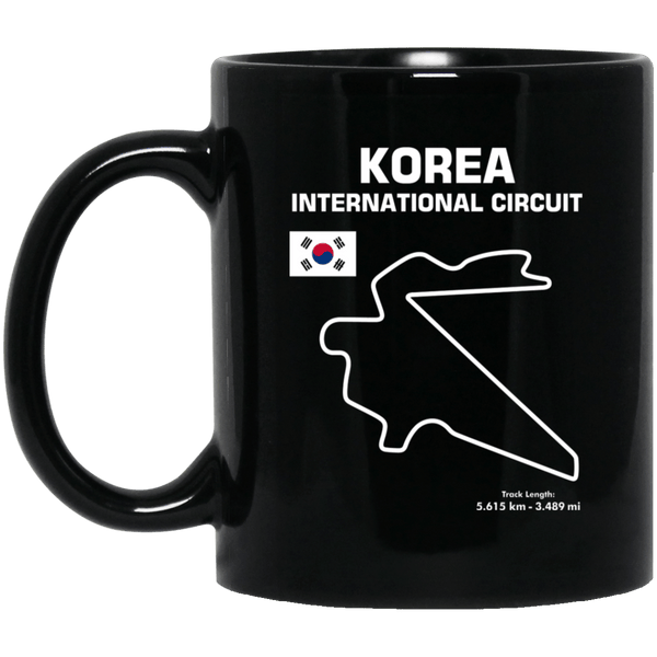 Track outline Korea International Circuit Coffee Mug