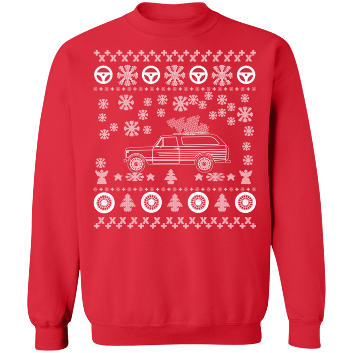 V2 International harvester scout traveler ugly christmas sweater