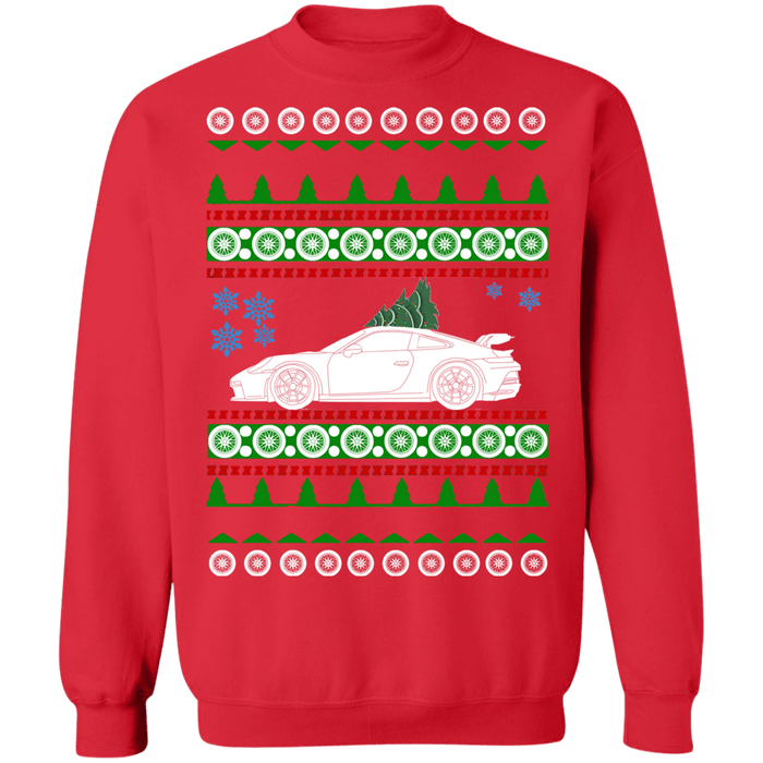 German Car 992 GT3 Ugly Christmas Sweater Sweatshirt