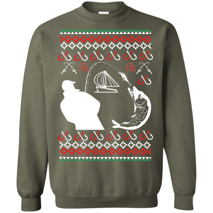 Fishing Fisherman Ugly Christmas Sweater sweatshirt