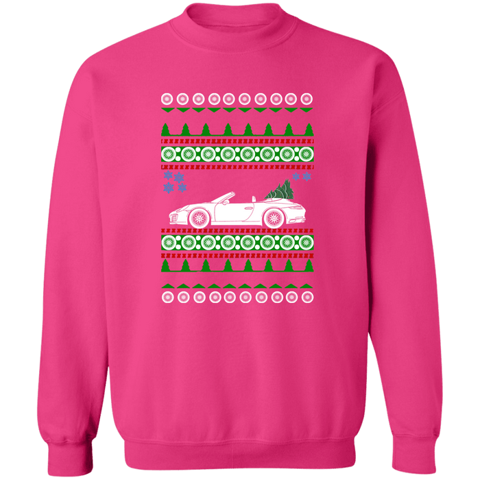 German Car 991 Convertible Ugly Christmas Sweater Sweatshirt