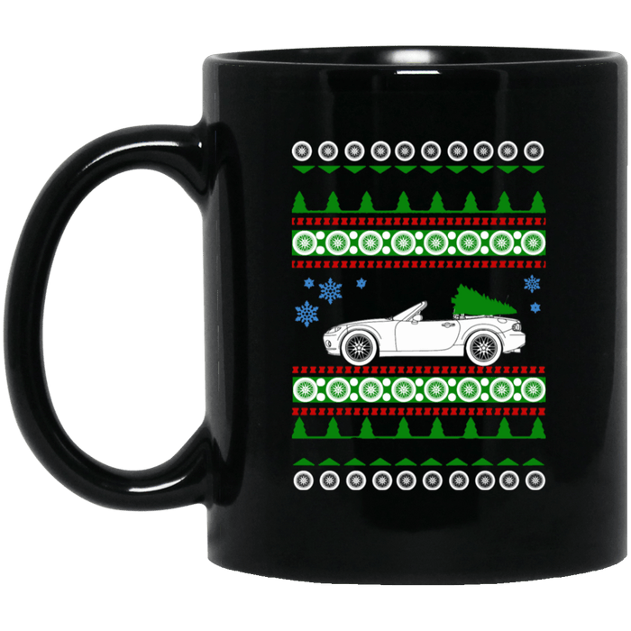 Mazda Miata Ugly Christmas Sweater Mug NC 3rd gen