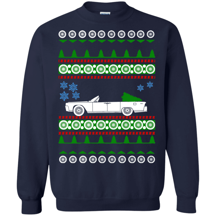 Lincoln Continental Convertible Ugly Christmas Sweater sweatshirt