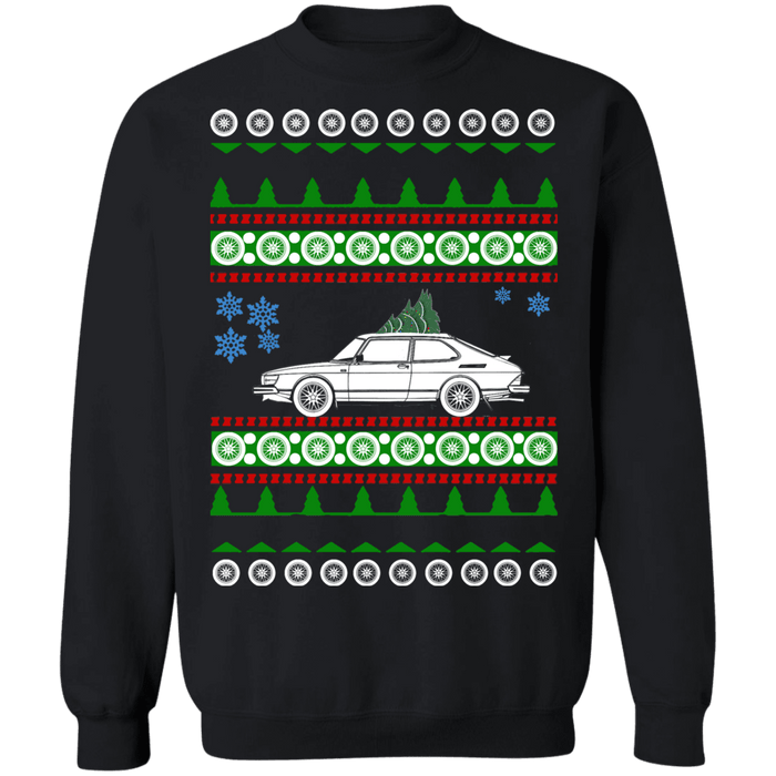 Saab 900 1987-1993 ugly christmas sweater sweatshirt