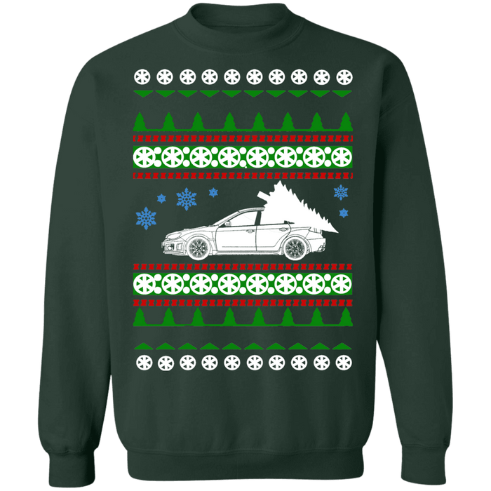 Japanese Car like STI Hatchback Ugly Christmas Sweater Sweatshirt sweatshirt