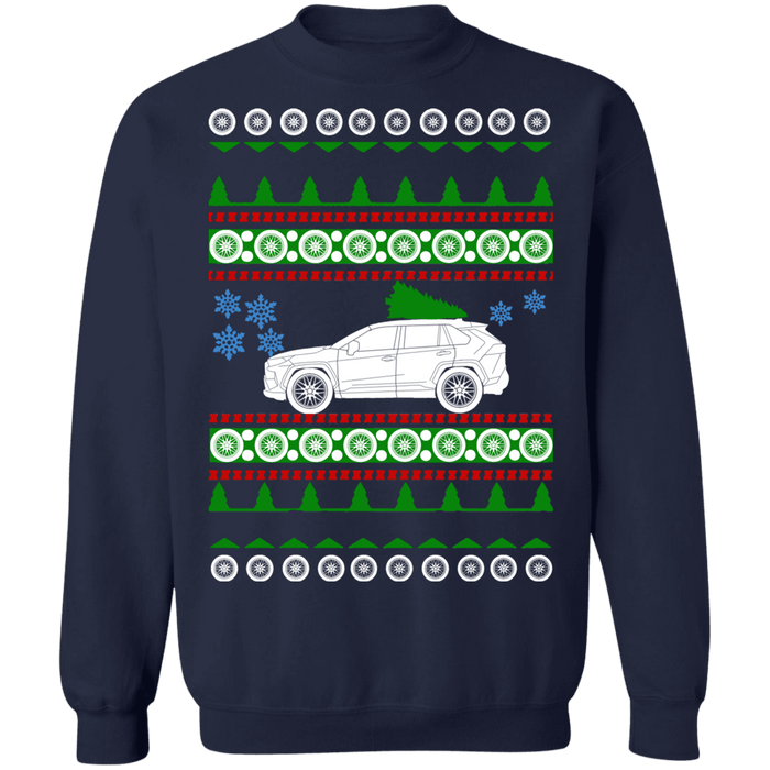 SUV Ugly Christmas Sweater RAV4 Toyota 2019 5th generation sweatshirt