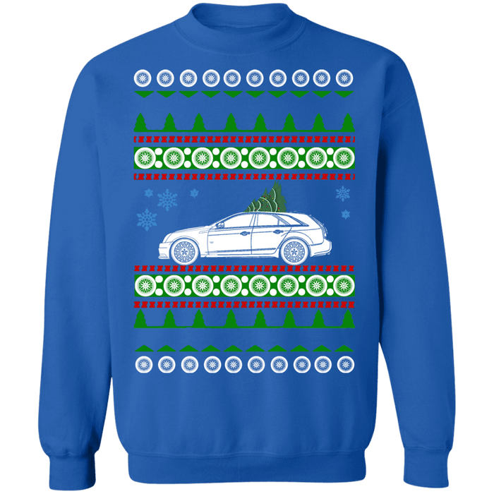 CTS-V Wagon 2012 Ugly Christmas Sweater old wheels sweatshirt