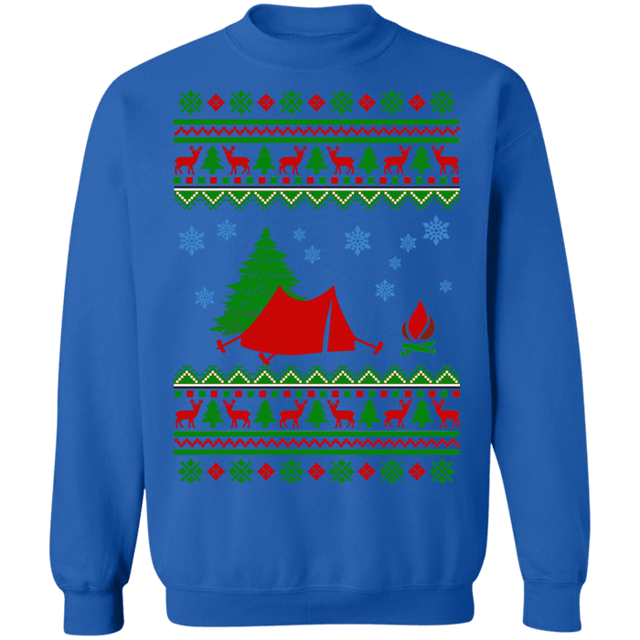 Camping is in tents ugly christmas sweater