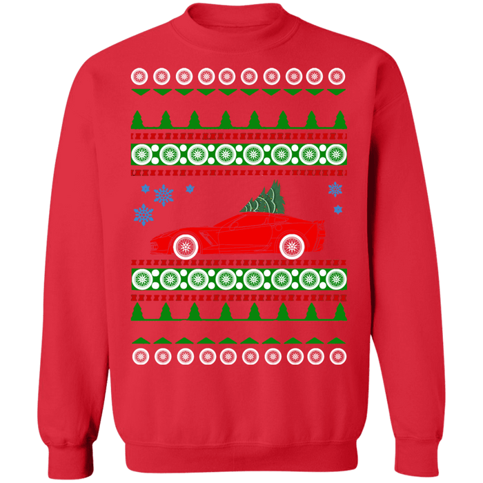 Special Red C7 Corvette Ugly Christmas Sweater sweatshirt